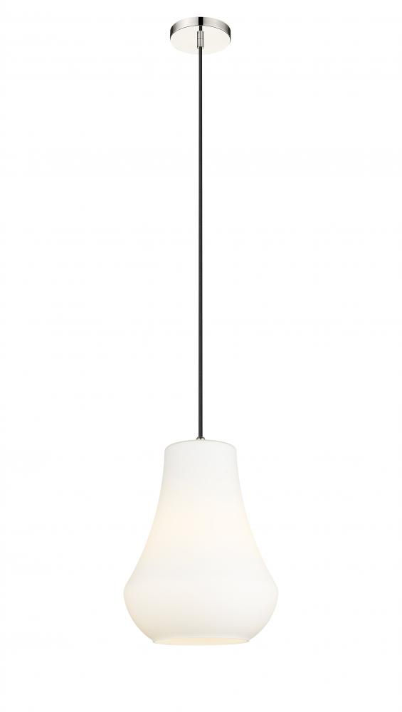 Fairfield - 1 Light - 12 inch - Polished Nickel - Cord hung - Mini Pendant