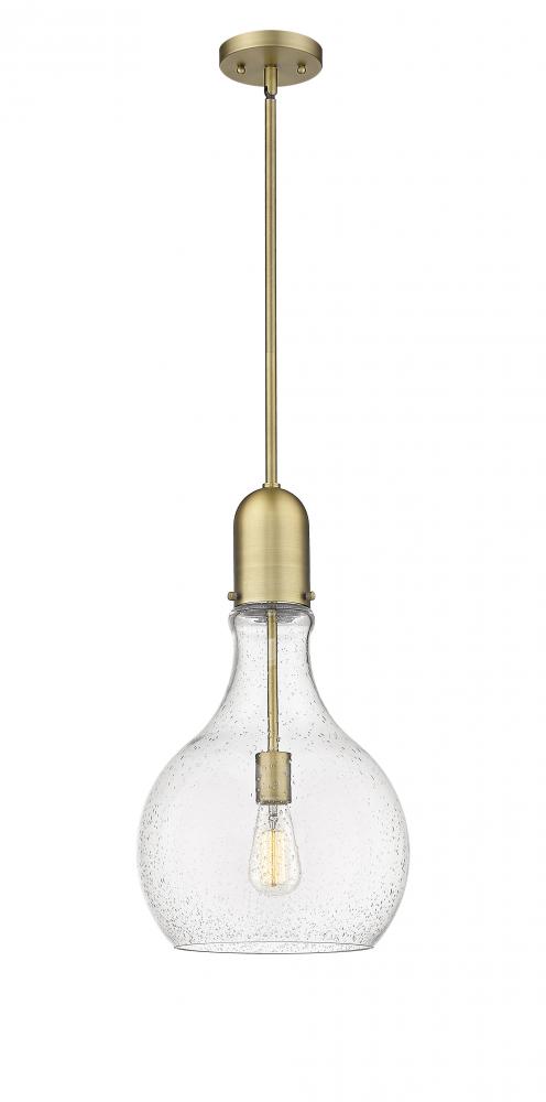 Amherst - 1 Light - 12 inch - Brushed Brass - Stem hung - Mini Pendant