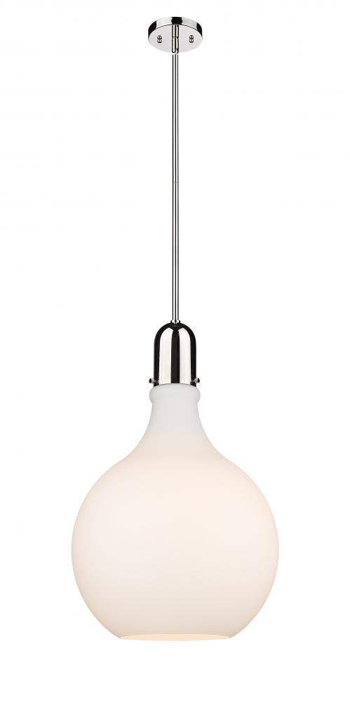 Amherst - 1 Light - 16 inch - Polished Nickel - Stem hung - Pendant