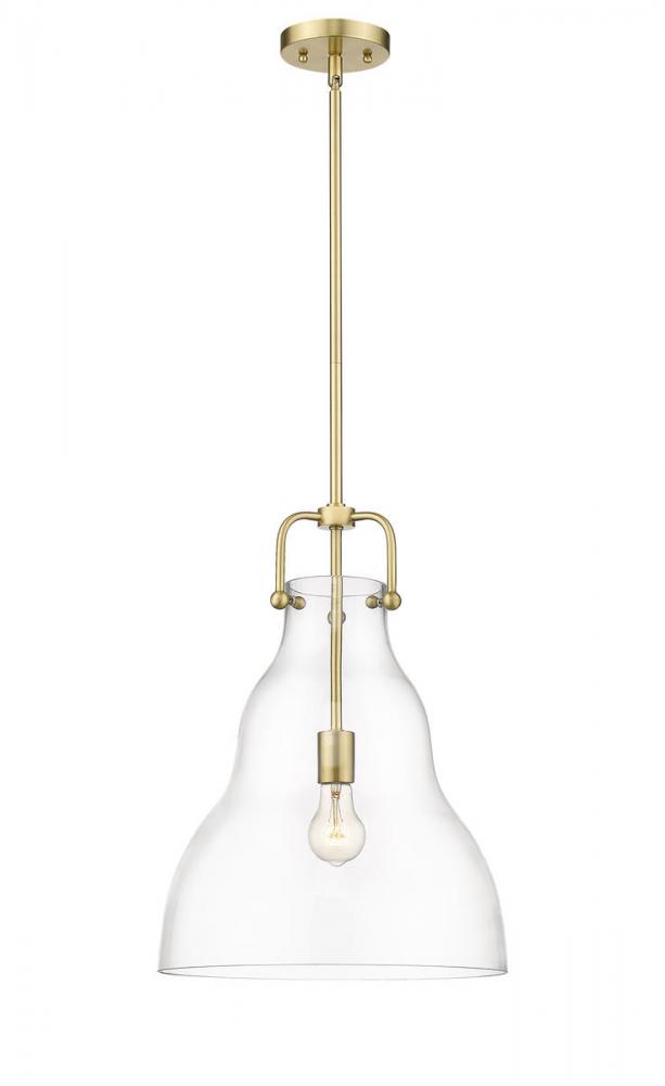 Haverhill - 1 Light - 14 inch - Satin Gold - Stem hung - Pendant