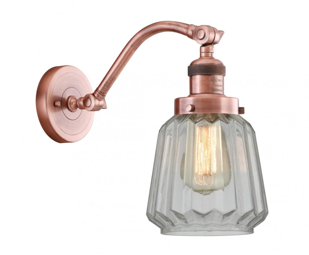 Chatham - 1 Light - 7 inch - Antique Copper - Adjustable Sconce