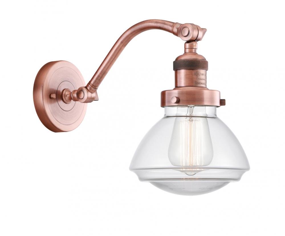 Olean - 1 Light - 7 inch - Antique Copper - Sconce