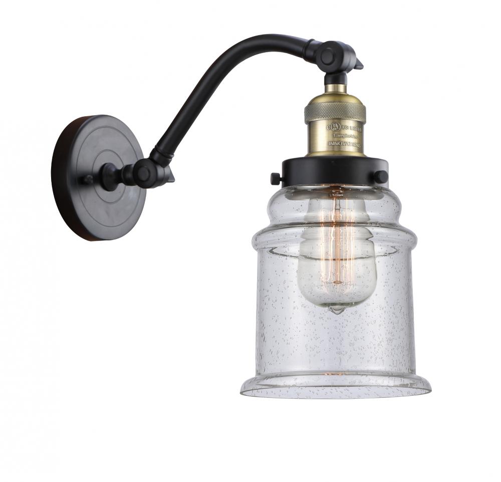 Canton - 1 Light - 6 inch - Black Antique Brass - Adjustable Sconce