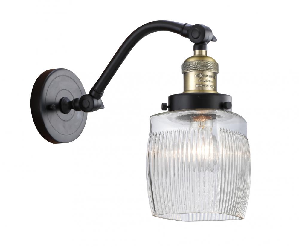 Colton - 1 Light - 6 inch - Black Antique Brass - Adjustable Sconce