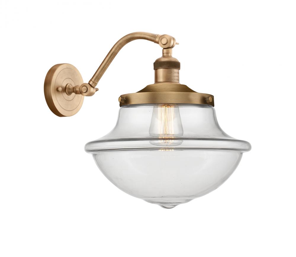 Oxford - 1 Light - 8 inch - Brushed Brass - Adjustable Sconce