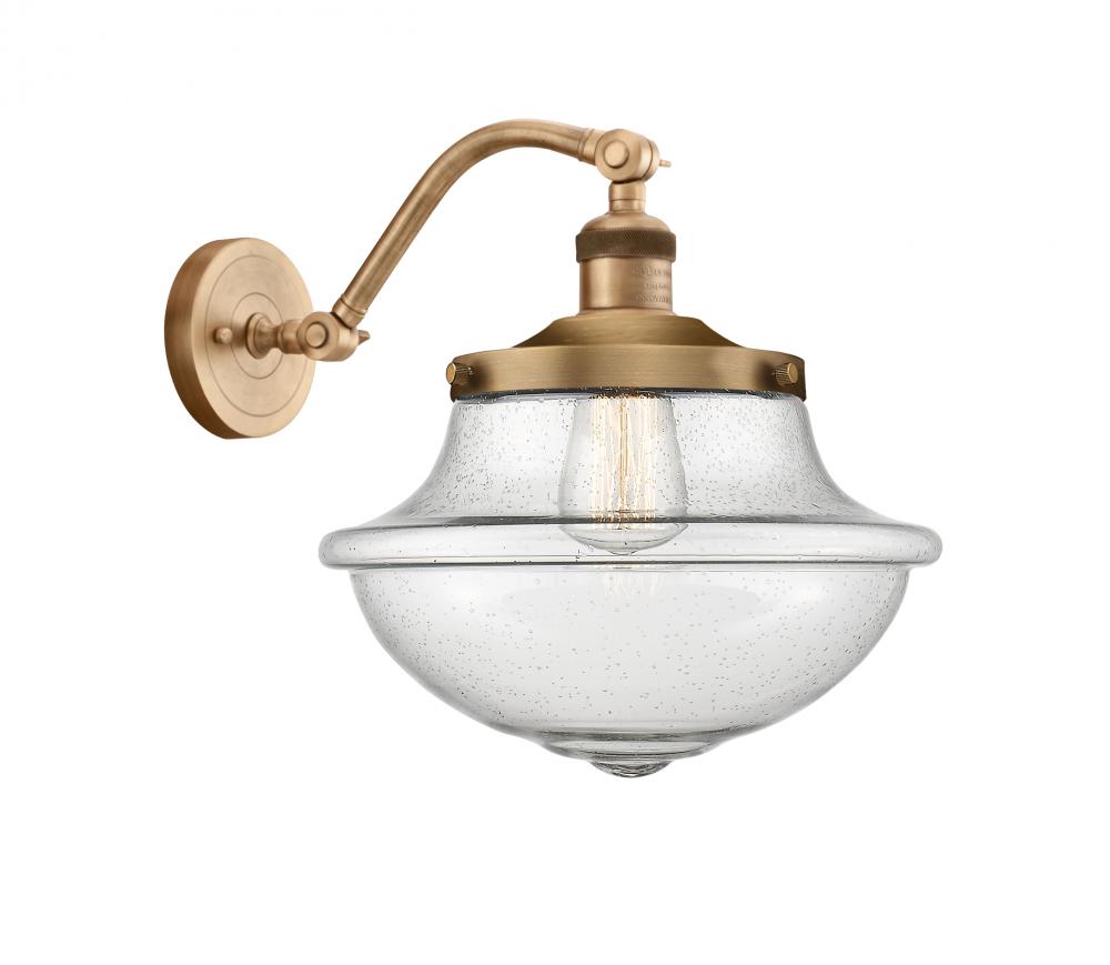 Oxford - 1 Light - 8 inch - Brushed Brass - Adjustable Sconce