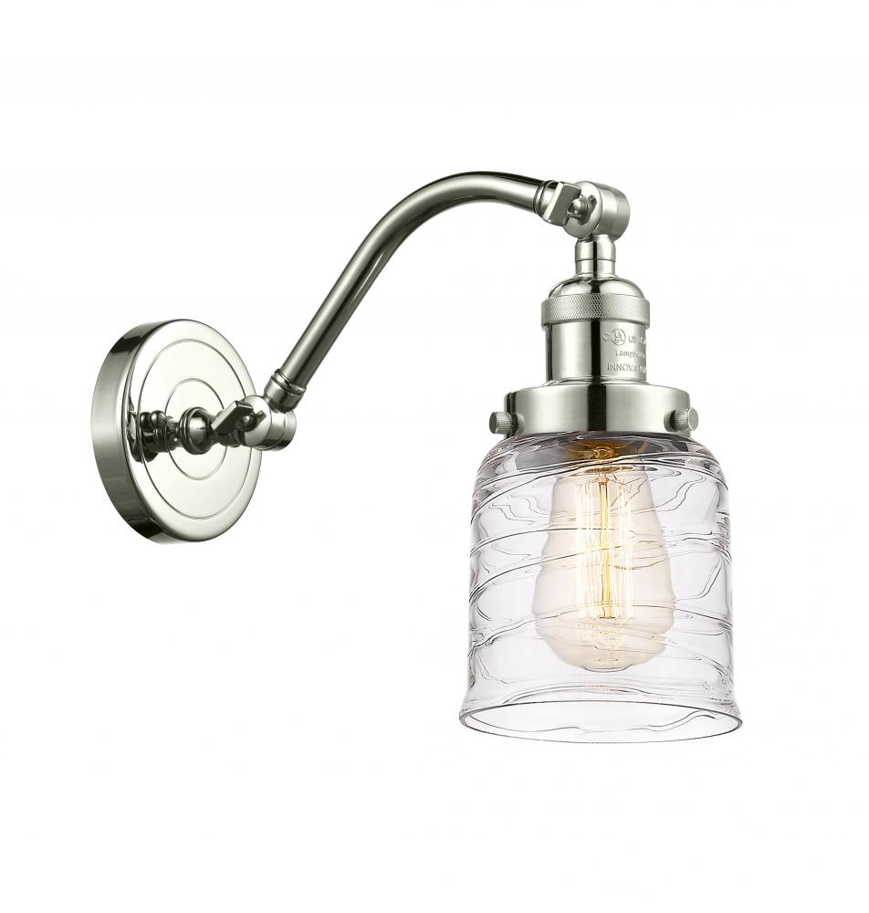 Bell - 1 Light - 5 inch - Polished Nickel - Adjustable Sconce