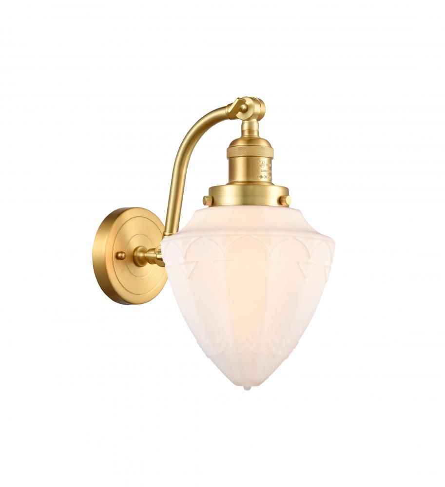 Bullet - 1 Light - 7 inch - Satin Gold - Adjustable Sconce
