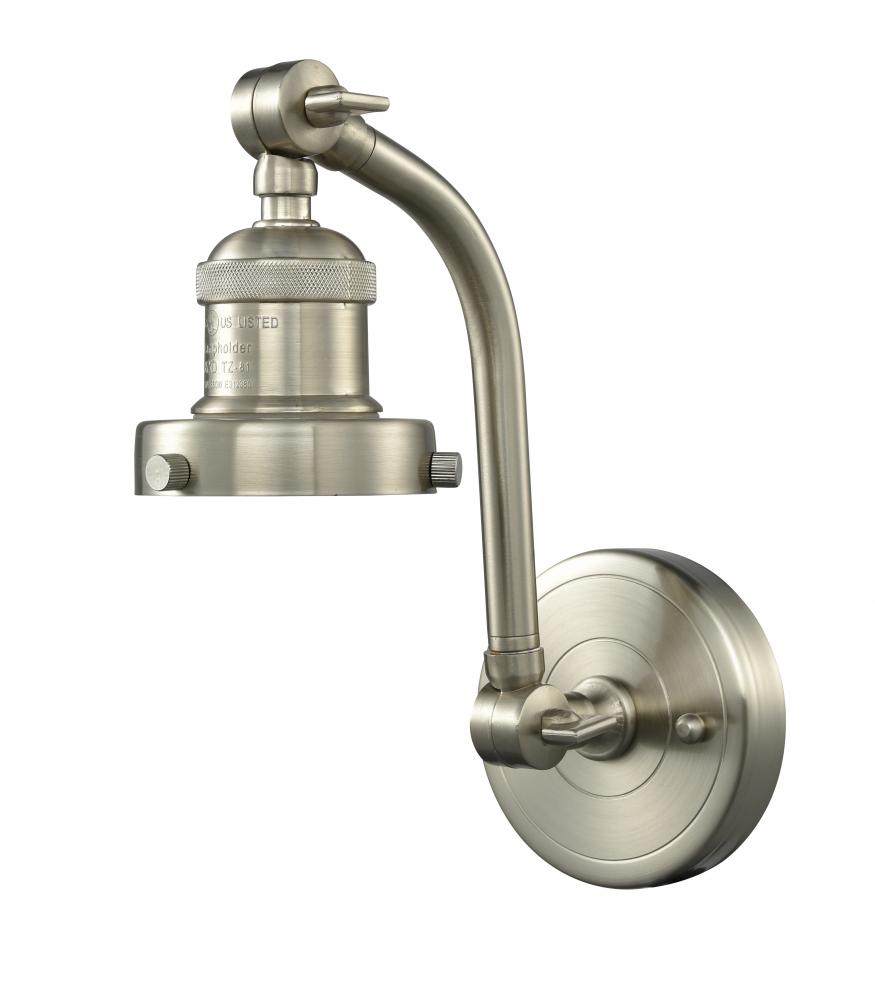 Double Swivel - 1 Light - 5 inch - Brushed Satin Nickel - Adjustable Sconce