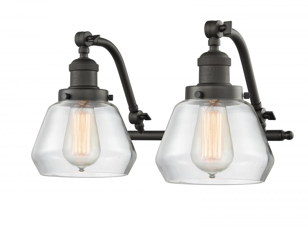 Fulton - 2 Light - 18 inch - Oil Rubbed Bronze - Adjustable Bath Vanity Light