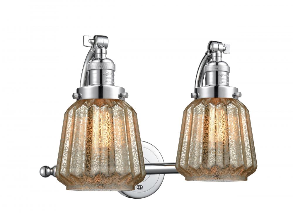 Chatham - 2 Light - 18 inch - Polished Chrome - Adjustable Bath Vanity Light
