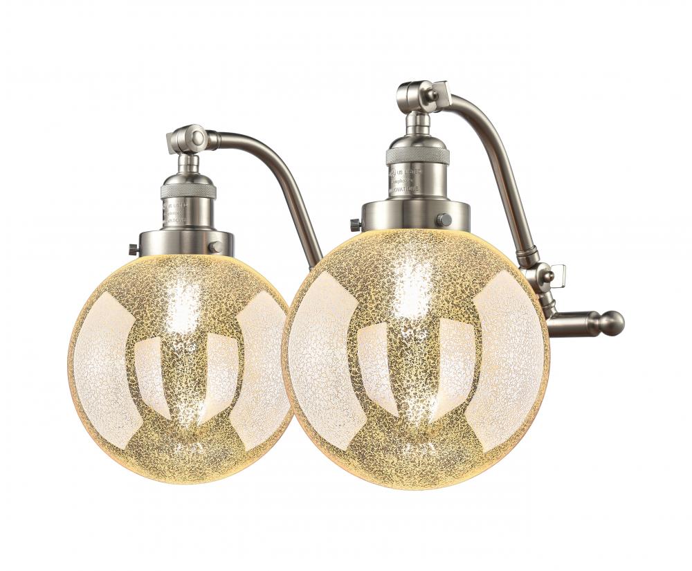 Beacon - 2 Light - 18 inch - Brushed Satin Nickel - Adjustable Bath Vanity Light