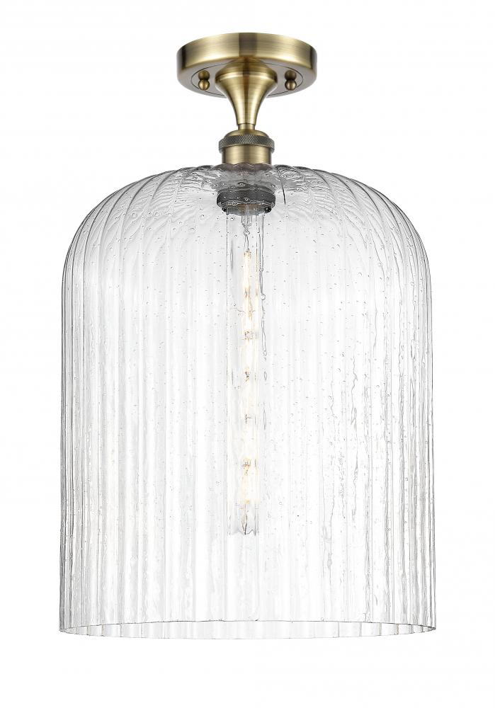 Bridal Veil - 1 Light - 5 inch - Antique Brass - Semi-Flush Mount