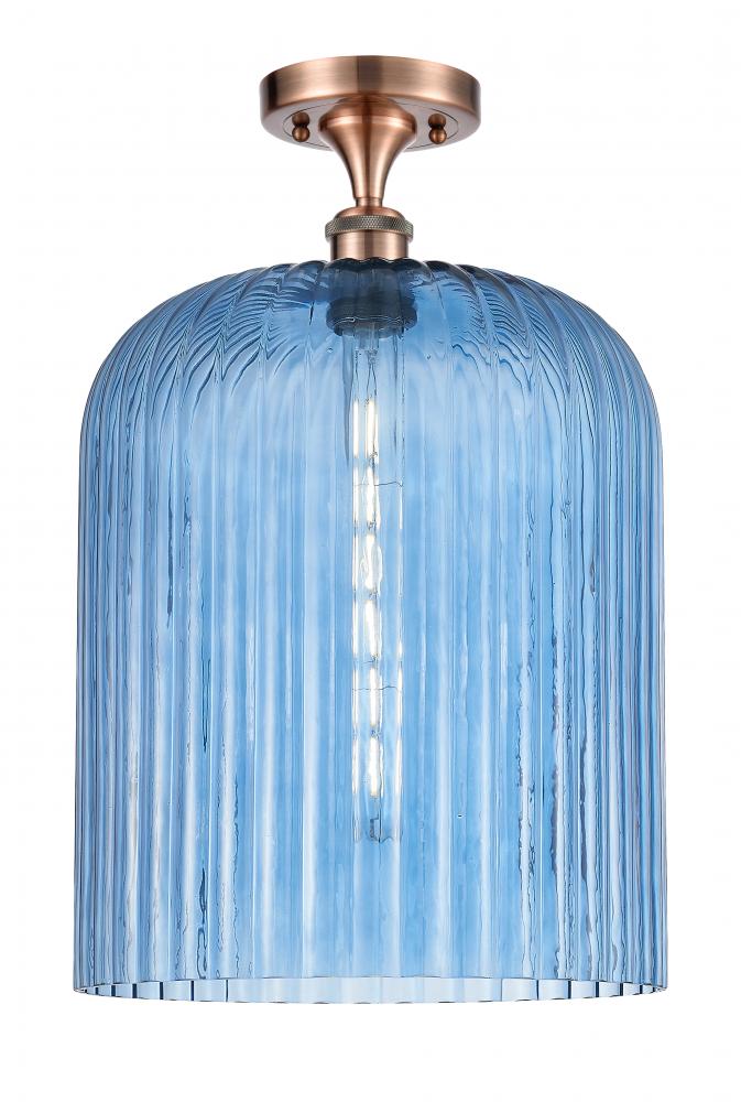 Bridal Veil - 1 Light - 5 inch - Antique Copper - Semi-Flush Mount