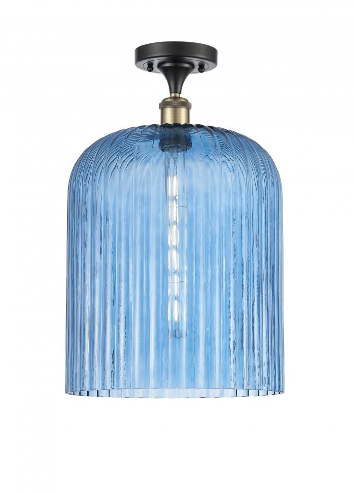 Bridal Veil - 1 Light - 5 inch - Black Antique Brass - Semi-Flush Mount