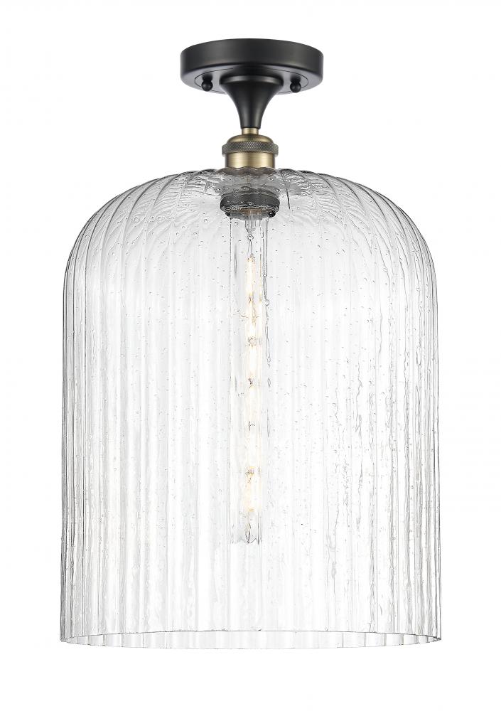 Bridal Veil - 1 Light - 5 inch - Black Antique Brass - Semi-Flush Mount