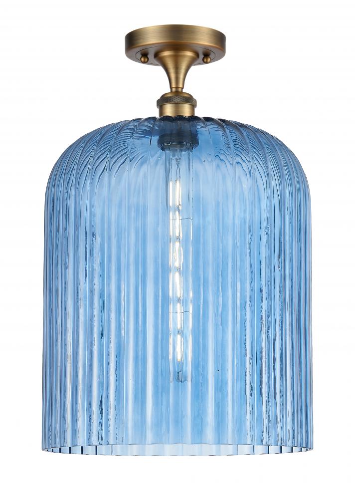 Bridal Veil - 1 Light - 5 inch - Brushed Brass - Semi-Flush Mount