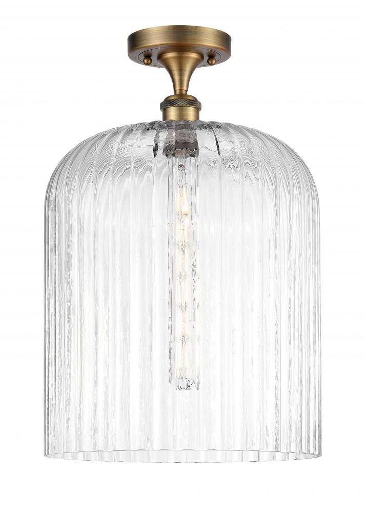 Bridal Veil - 1 Light - 5 inch - Brushed Brass - Semi-Flush Mount