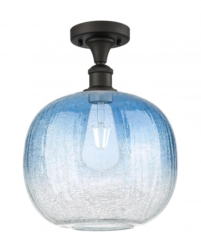 Brookhaven Sphere - 1 Light - 11 inch - Oil Rubbed Bronze - Semi-Flush Mount