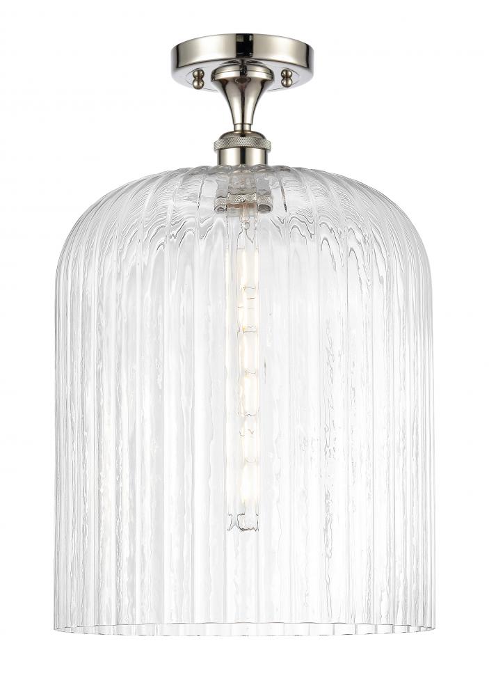 Bridal Veil - 1 Light - 5 inch - Polished Nickel - Semi-Flush Mount