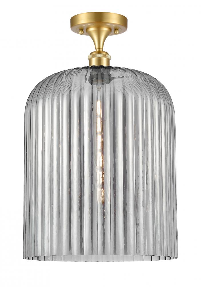 Bridal Veil - 1 Light - 5 inch - Satin Gold - Semi-Flush Mount