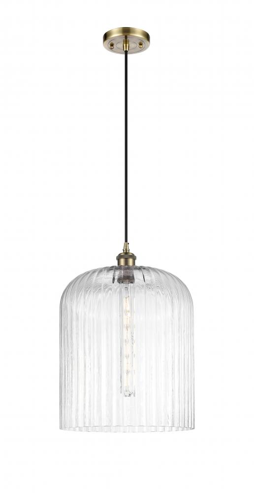 Bridal Veil - 1 Light - 5 inch - Antique Brass - Cord hung - Mini Pendant