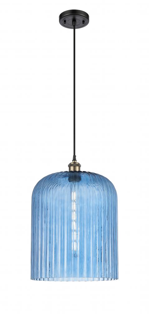 Bridal Veil - 1 Light - 5 inch - Black Antique Brass - Cord hung - Mini Pendant