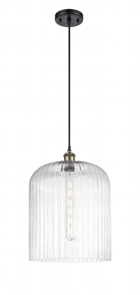 Bridal Veil - 1 Light - 5 inch - Black Antique Brass - Cord hung - Mini Pendant