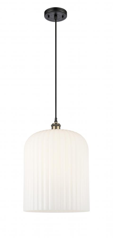 Bridal Veil - 1 Light - 5 inch - Black Antique Brass - Cord hung - Mini Pendant