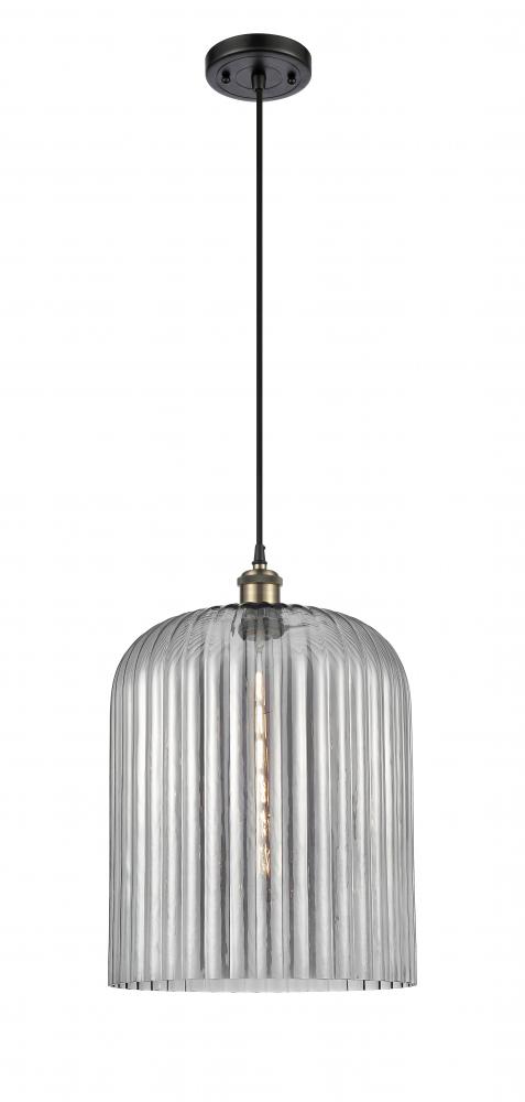 Bridal Veil - 1 Light - 5 inch - Black Antique Brass - Cord hung - Mini Pendant
