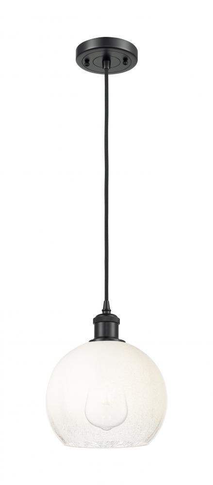Brookhaven Globe - 1 Light - 8 inch - Matte Black - Cord hung - Mini Pendant