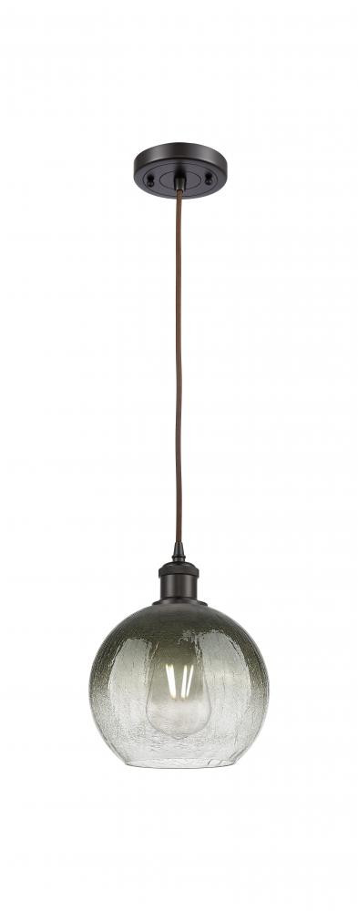 Brookhaven Globe - 1 Light - 8 inch - Oil Rubbed Bronze - Cord hung - Mini Pendant