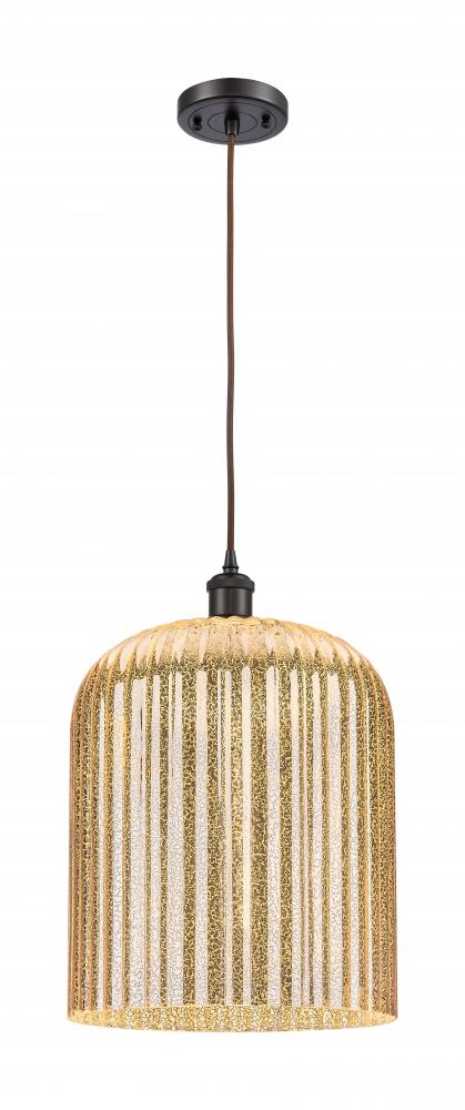 Bridal Veil - 1 Light - 5 inch - Oil Rubbed Bronze - Cord hung - Mini Pendant