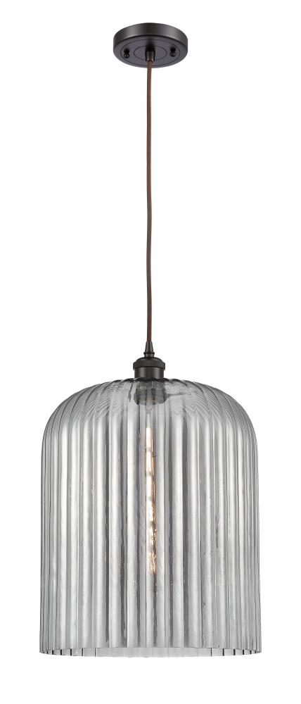 Bridal Veil - 1 Light - 5 inch - Oil Rubbed Bronze - Cord hung - Mini Pendant