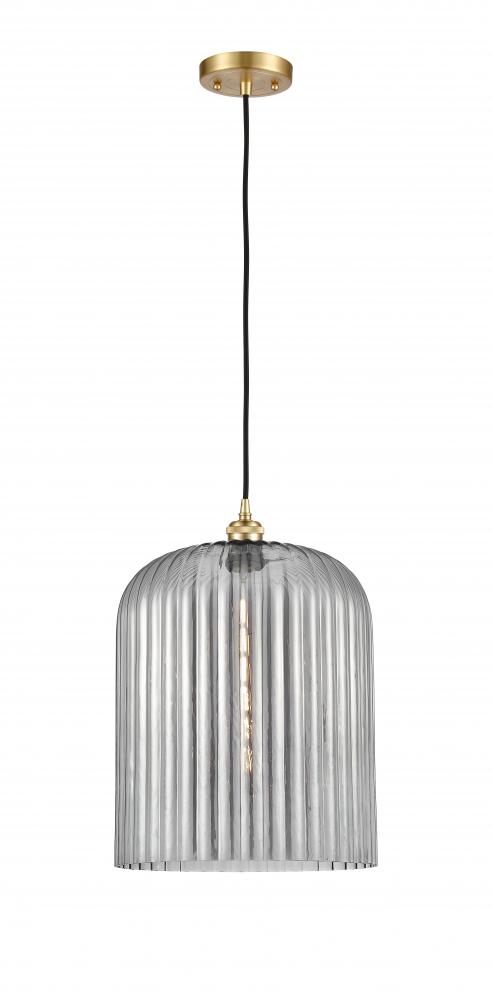 Bridal Veil - 1 Light - 5 inch - Satin Gold - Cord hung - Mini Pendant