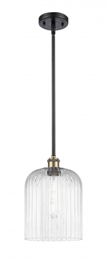 Bridal Veil - 1 Light - 5 inch - Black Antique Brass - Mini Pendant