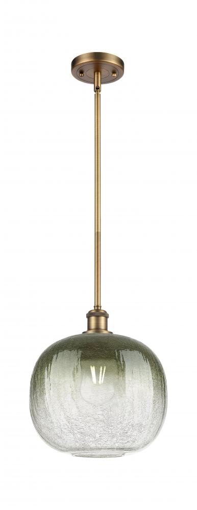 Brookhaven Sphere - 1 Light - 11 inch - Brushed Brass - Stem hung - Mini Pendant