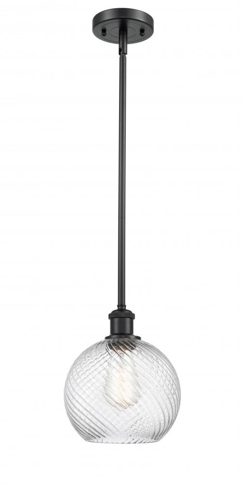 Twisted Swirl 1 Light 8 inch Mini Pendant