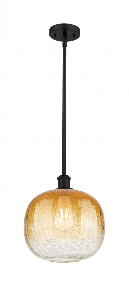Brookhaven Sphere - 1 Light - 11 inch - Matte Black - Stem hung - Mini Pendant