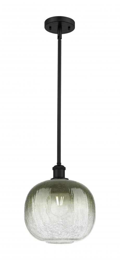 Brookhaven Sphere - 1 Light - 11 inch - Matte Black - Stem hung - Mini Pendant