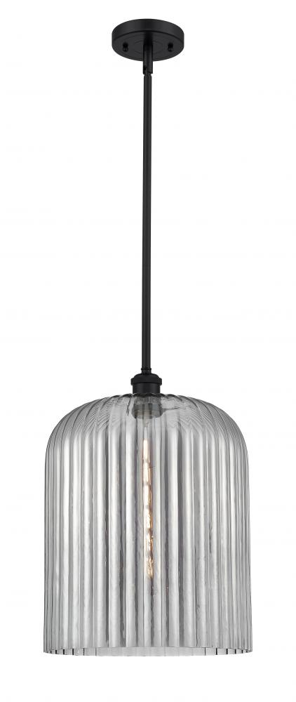 Bridal Veil - 1 Light - 5 inch - Matte Black - Mini Pendant