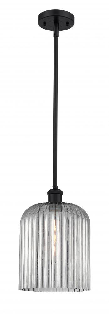 Bridal Veil - 1 Light - 5 inch - Matte Black - Mini Pendant