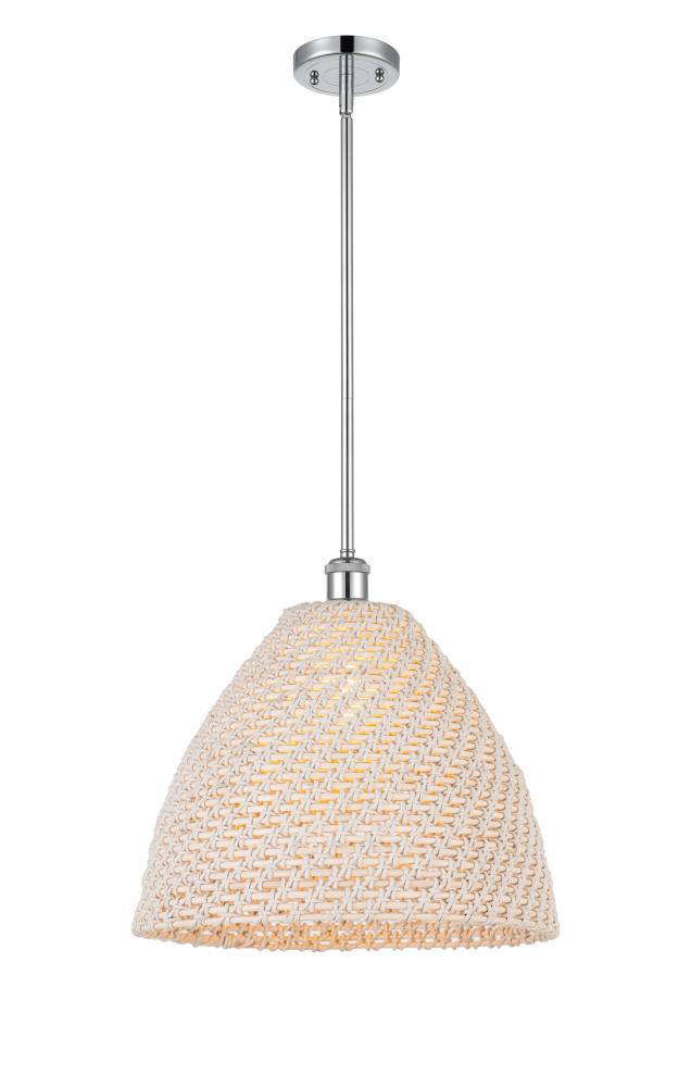 Bristol Natural - 1 Light - 6 inch - Polished Chrome - Mini Pendant