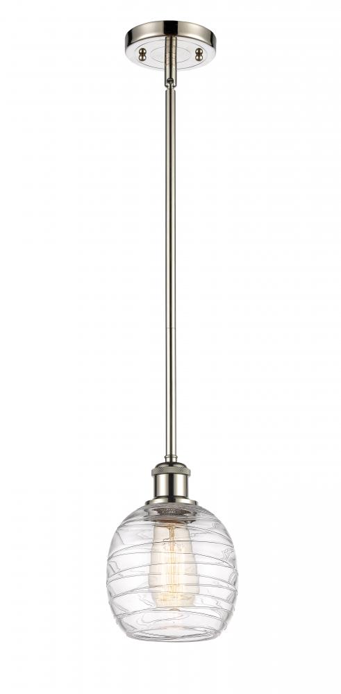 Belfast - 1 Light - 6 inch - Polished Nickel - Mini Pendant