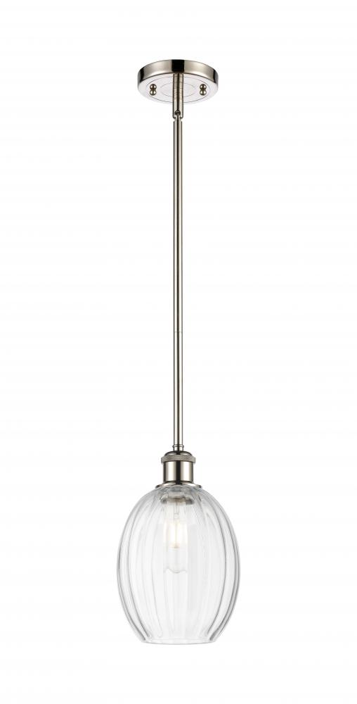 Preston Bulb - 1 Light - 6 inch - Polished Nickel - Stem hung - Mini Pendant