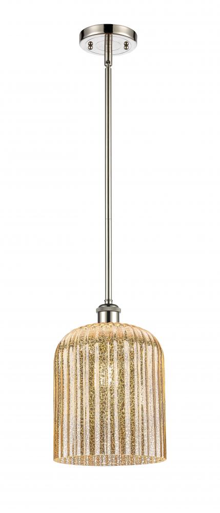 Bridal Veil - 1 Light - 5 inch - Polished Nickel - Mini Pendant