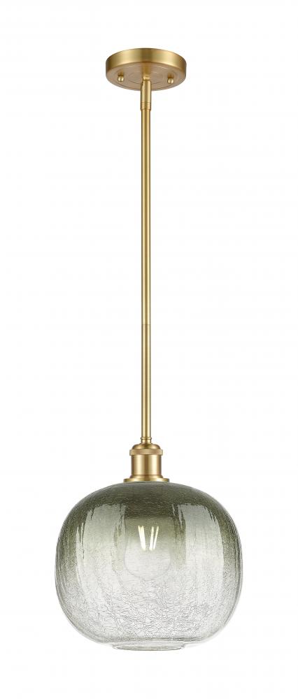 Brookhaven Sphere - 1 Light - 11 inch - Satin Gold - Stem hung - Mini Pendant