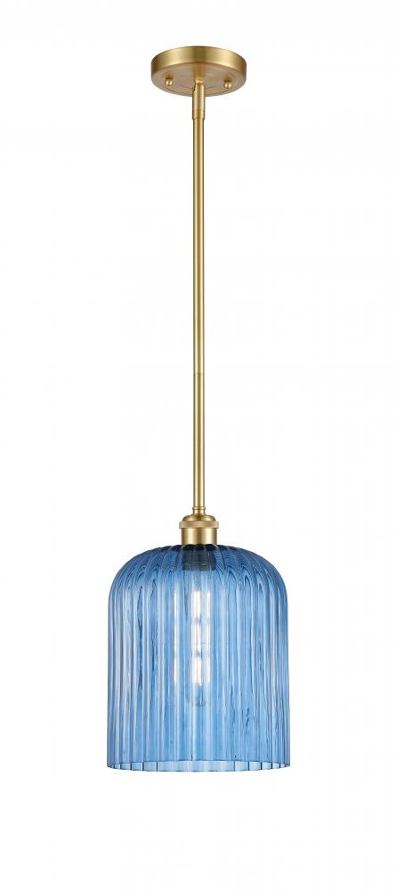 Bridal Veil - 1 Light - 5 inch - Satin Gold - Mini Pendant