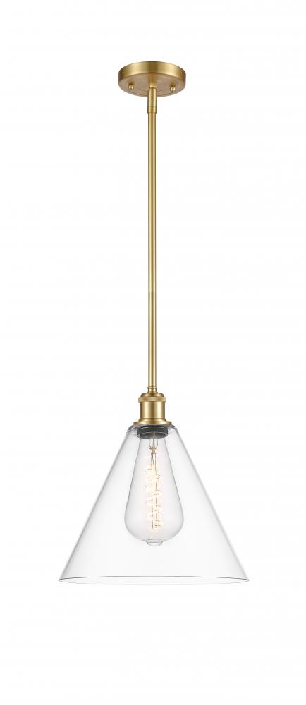 Berkshire - 1 Light - 12 inch - Satin Gold - Mini Pendant