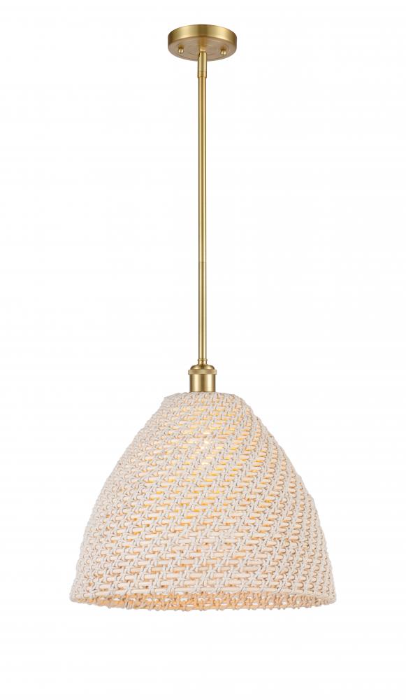 Bristol Natural - 1 Light - 6 inch - Satin Gold - Mini Pendant